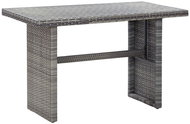Garden Table Anthracite 110 x 60 x 67cm Polyratan - Garden Table