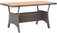 Garden Table Grey 130 x 70 x 66cm Solid Acacia Wood - Garden Table
