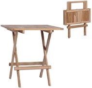 Skladací bistro stolík 60 × 60 × 65 cm masívne teakové drevo - Záhradný stôl
