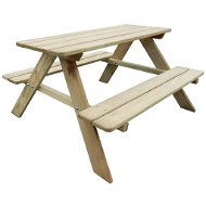  Dětský piknikový stůl 89 x 89,6 x 50,8 cm borovice - Zahradní stůl