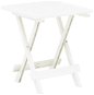 Skladací záhradný stôl biely 45 × 43 × 50 cm plast - Záhradný stôl