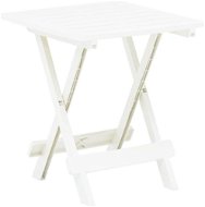  Skládací zahradní stůl bílý 45 x 43 x 50 cm plast  - Zahradní stůl