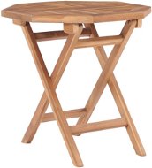 Skladací záhradný stôl 45 x 45 x 45 cm masívne teakové drevo - Záhradný stôl