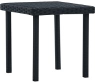Záhradný čajový stolík čierny 40 × 40 × 40 cm polyratan - Záhradný stôl