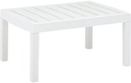 Garden table white 78 x 55 x 38 cm plastic - Garden Table