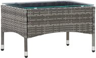 Konferenčný stolík sivý 60 × 40 × 36 cm polyratan - Záhradný stôl
