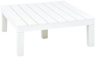 Garden table white 78 x 78 x 31 cm plastic - Garden Table