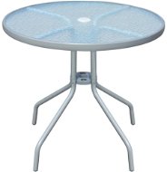 Bistro stôl sivý 80 × 71 cm oceľ - Záhradný stôl