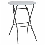 Skladací barový stôl biely 80 × 110 cm HDPE - Záhradný stôl