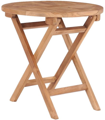 Folding garden table 45 cm solid teak wood - Garden Table - Main image