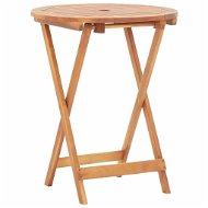 Skladací záhradný stôl 60 × 75 cm masívne akáciové drevo - Záhradný stôl