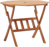 Skladací záhradný stôl 90 × 75 cm masívne akáciové drevo - Záhradný stôl