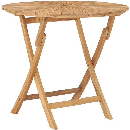 Folding Garden Table About 85cm Solid Teak Wood - Garden Table - Main image