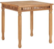 Garden Dining Table 80 x 80 x 80cm Solid Teak Wood - Garden Table