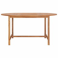 Garden Table 150 x 76cm Solid Teak Wood - Garden Table