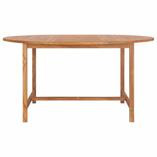Garden Table 150 x 76cm Solid Teak Wood - Garden Table - Main image