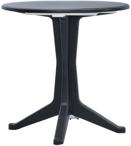 Garden table anthracite 70 cm plastic - Garden Table - Main image