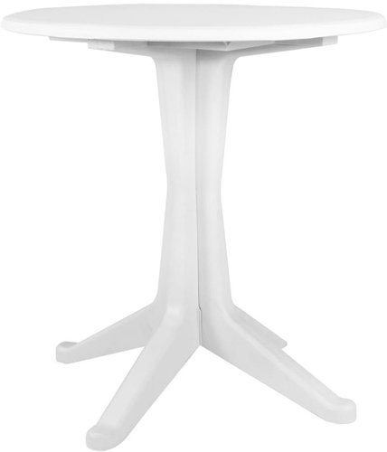 Garden table white 70 cm plastic - Garden Table - Main image
