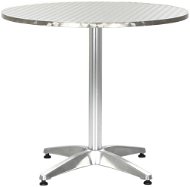 Garden table silver 80 x 70 cm aluminum - Garden Table