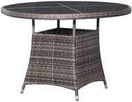 Garden Table Grey 110 x 74cm Polyrattan - Garden Table