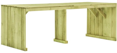Garden Table 220 x 101.5 x 80cm Impregnated Pine Wood - Garden Table - Main image