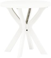 Bistro stolík biely O 70 cm plast - Záhradný stôl