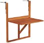 Hanging Table for Balcony 64.5 x 44 x 80cm Solid Acacia Wood - Garden Table