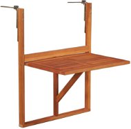  Závěsný stůl na balkon 64,5 x 44 x 80 cm masivní akáciové dřevo - Záhradný stôl