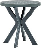 Bistro stolík zelený O 70 cm plast - Záhradný stôl