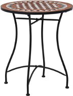 Mozaikový bistro stolík hnedý 60 cm keramika - Záhradný stôl