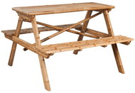Picnic Table 120 x 120 x 78cm Bamboo - Garden Table