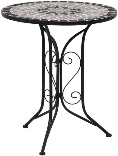 Mosaic bistro table gray 61 cm ceramic - Garden Table - Main image