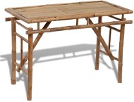 Folding garden table 120 x 50 x 77 cm bamboo - Garden Table