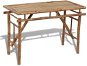 Skladací záhradný stôl 120 × 50 × 77 cm bambus - Záhradný stôl