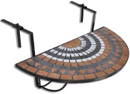 Hanging table on the balcony white and terracotta colour mosaic - Garden Table