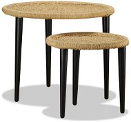 Konferenční stolek set 2 ks přírodní juta - Konferenční stolek