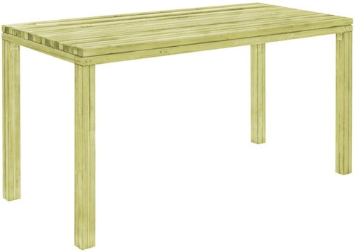 Garden dining table 150x75,5x77 cm impregnated pine - Garden Table - Main image