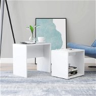 Súprava konferenčných stolíkov biela 48 × 30 × 45 cm drevotrieska - Konferenčný stolík