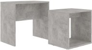 Súprava konferenčných stolíkov betónovo sivá 48 × 30 × 45 cm drevotrieska - Konferenčný stolík