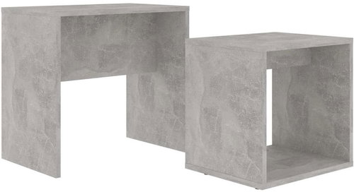 Set konferenčních stolků betonově šedý 48x30x45 cm dřevotříska - Konferenční stolek - Main image