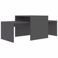 Set konferenčních stolků šedý 100x48x40 cm dřevotříska - Konferenční stolek