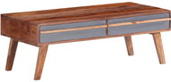 Konferenční stolek šedý 110x50x40 cm masivní sheesham - Konferenční stolek