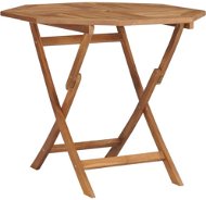 Záhradný stôl Skladací záhradný stôl 85 × 85 × 76 cm masívne teakové drevo - Zahradní stůl