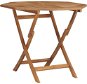 Skladací záhradný stôl 85 × 85 × 76 cm masívne teakové drevo - Záhradný stôl