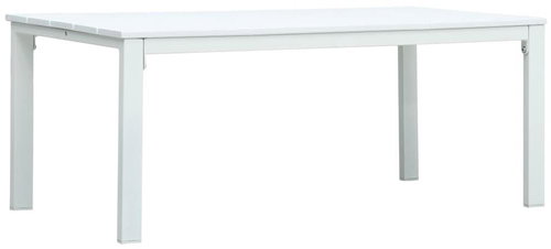 Konferenční stolek bílý 98x48x39 cm HDPE dřevěný vzhled - Konferenční stolek - Main image