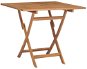 Skladací záhradný stôl 85 × 85 × 76 cm masívne teakové drevo - Záhradný stôl