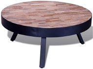 Konferenčný stolček okrúhly recyklované teakové drevo - Konferenčný stolík