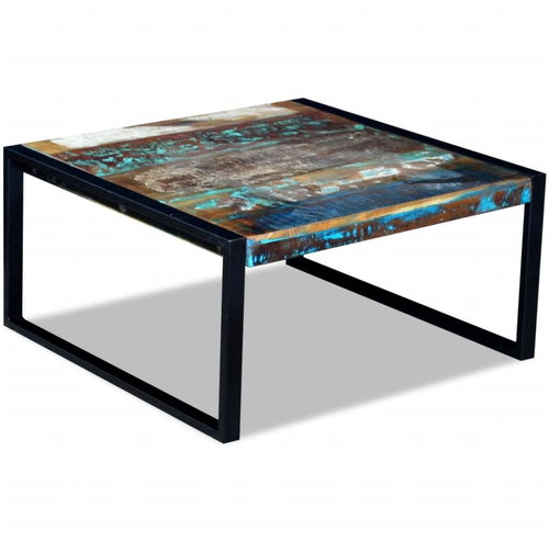 Konferenční stolek masivní recyklované dřevo 80x80x40 cm - Konferenční stolek - Main image