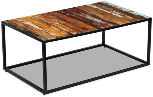 Konferenční stolek masivní recyklované dřevo 100x60x40 cm - Konferenční stolek - Main image