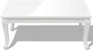 Konferenční stolek 100x60x42 cm vysoký lesk bílý - Konferenční stolek